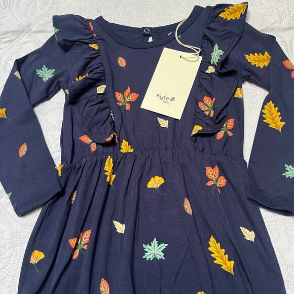 NWT Kyte Fall Foliage Bubble Romper Size 2T - Picture 3 of 5